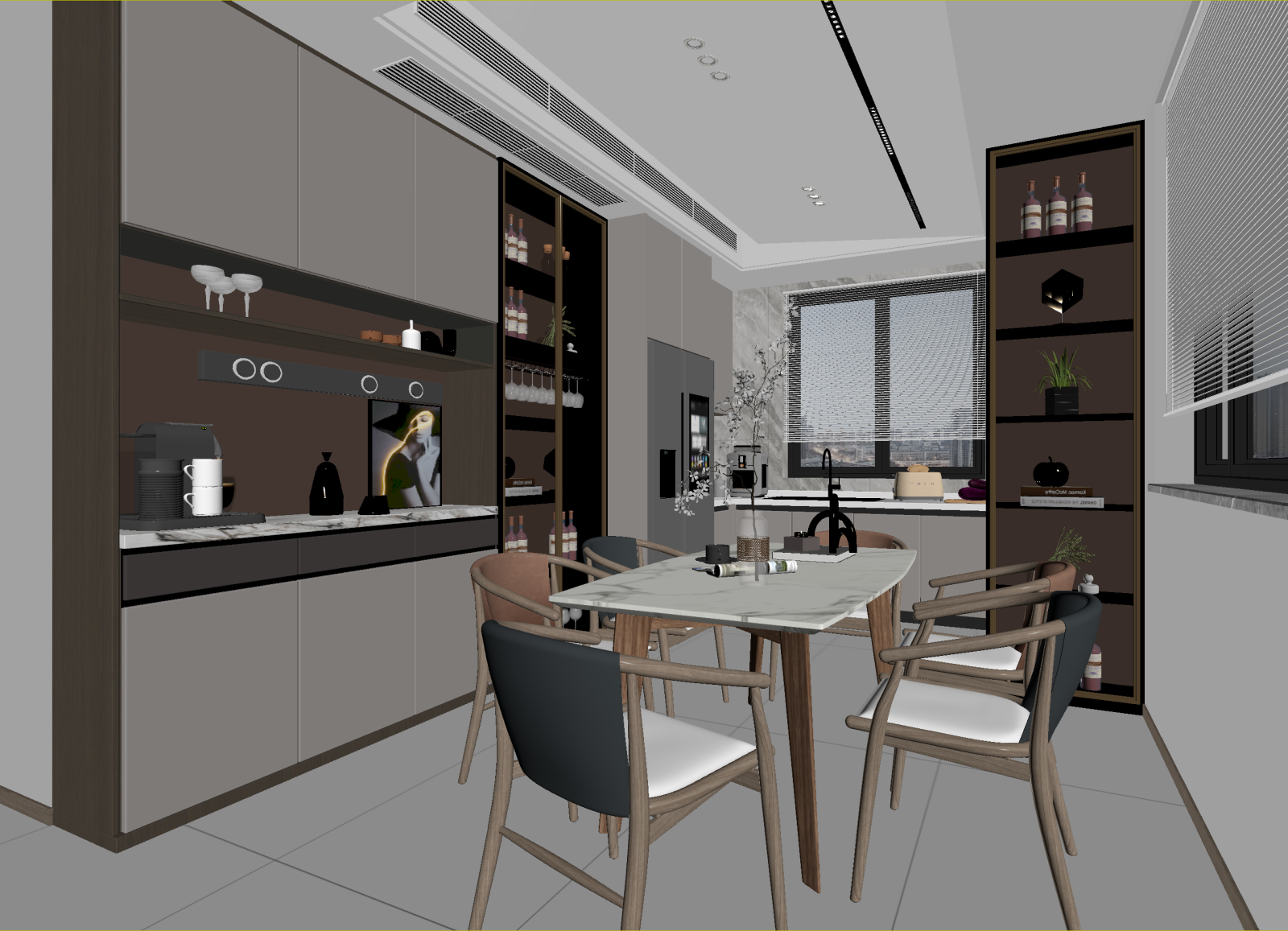 现代茶馆3D模型下载【ID:1214065546】