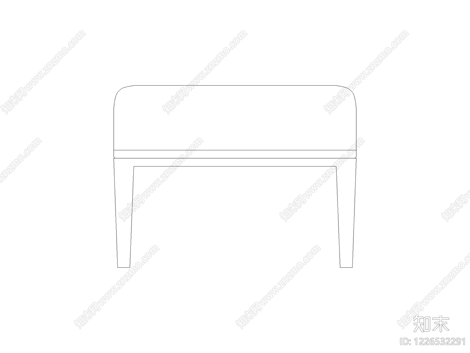 现代桌子CAD图纸