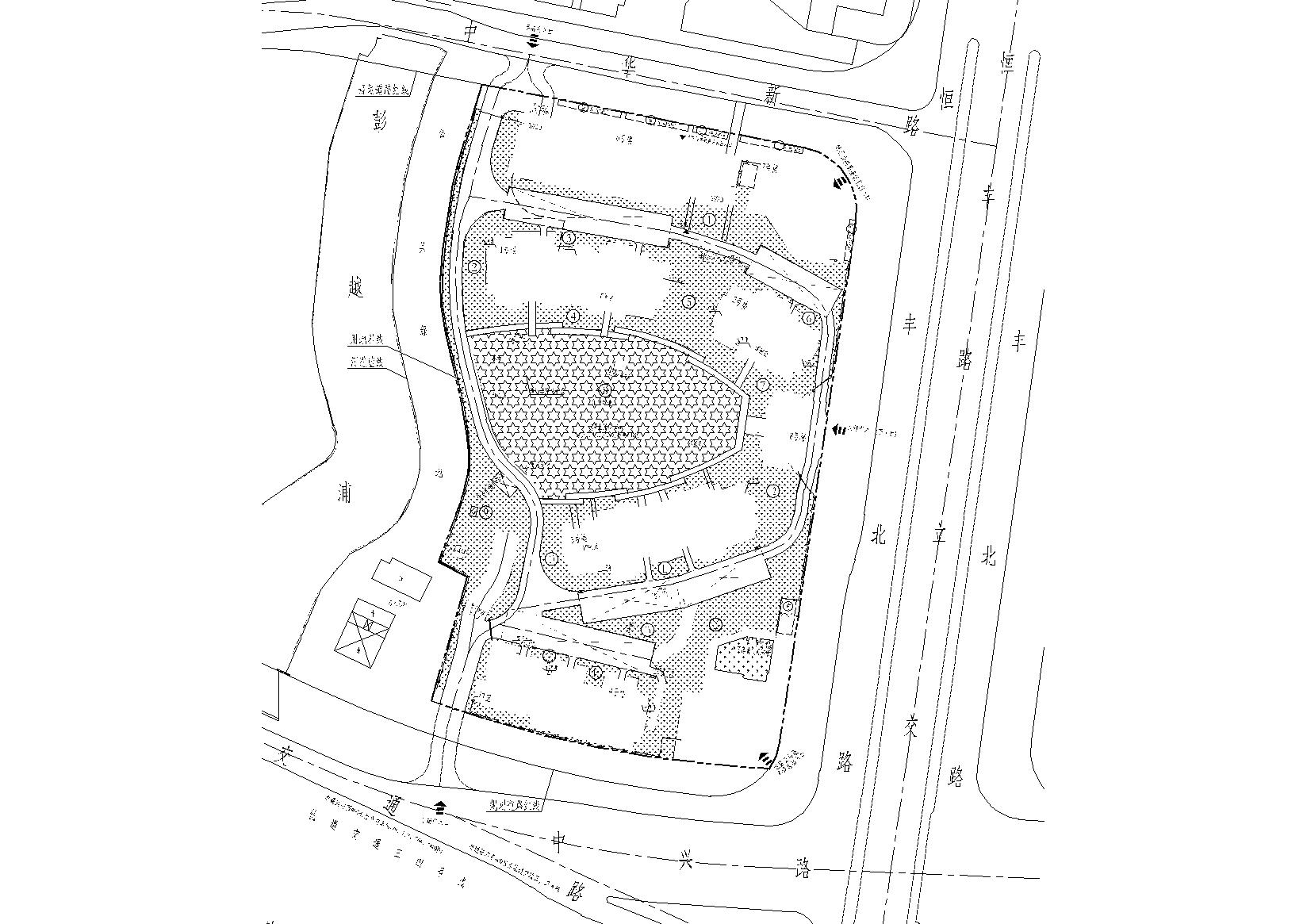 [上海]火车站北广场C2地块项目规划施工图cad施工图下载【ID:166328130】