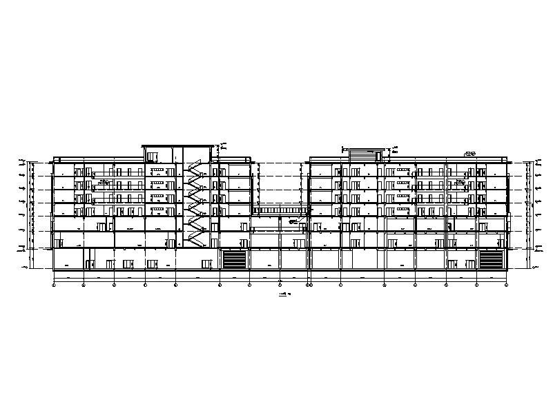 6层L形框架结构酒店+办公楼建筑施工图2017施工图下载【ID:160731183】