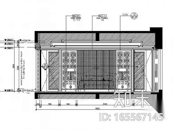 [湖南]气质范法式私人会所室内设计CAD施工图cad施工图下载【ID:165567145】