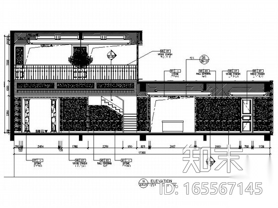 [湖南]气质范法式私人会所室内设计CAD施工图cad施工图下载【ID:165567145】