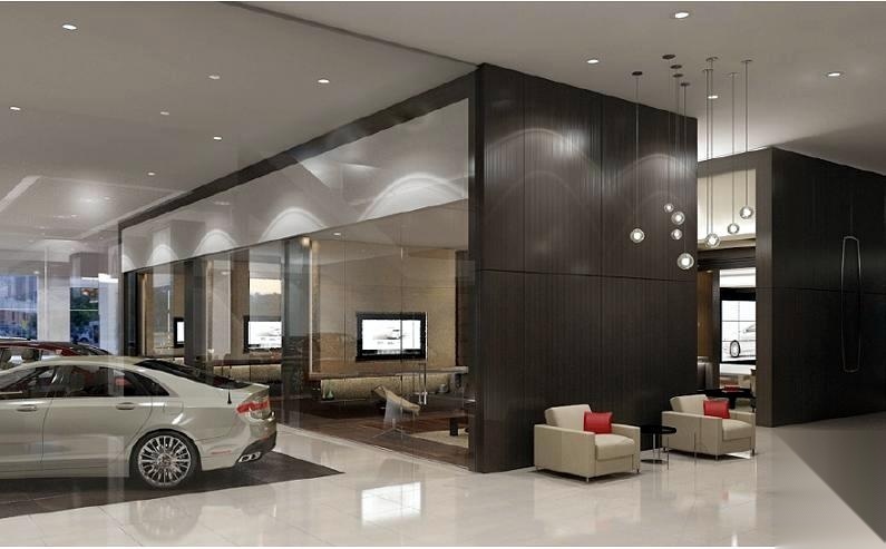 [四川]川物林肯汽车4S店效果图+CAD施工图+木饰面相关cad施工图下载【ID:160705166】