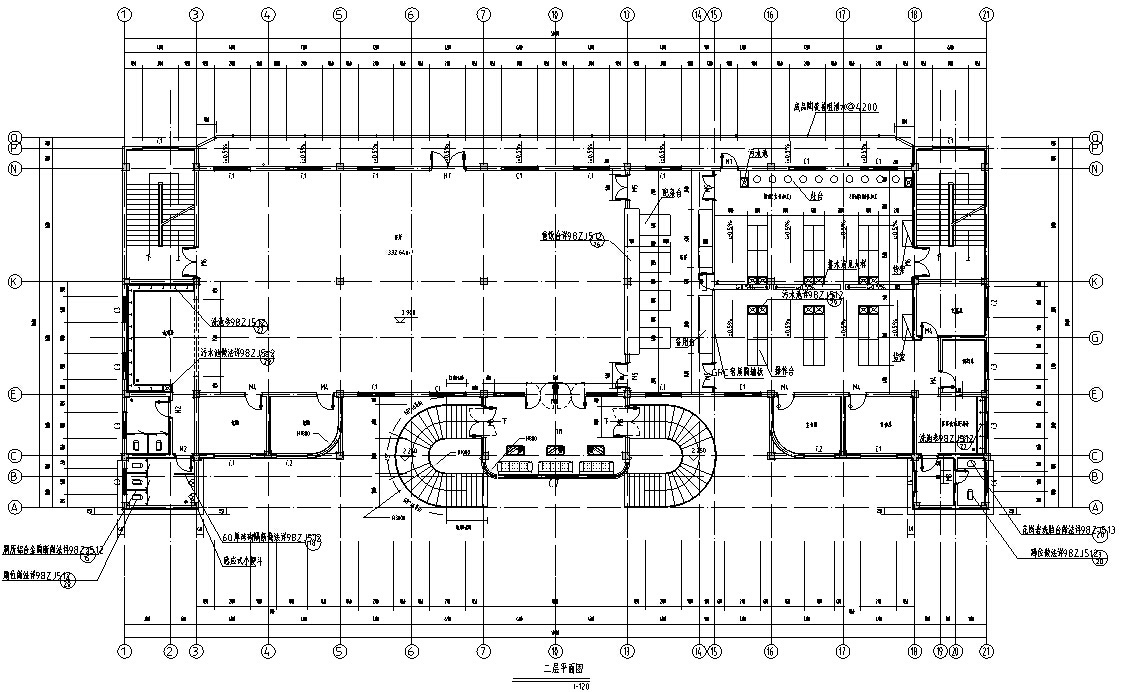 食堂餐饮建筑设计方案初设图CADcad施工图下载【ID:151651122】