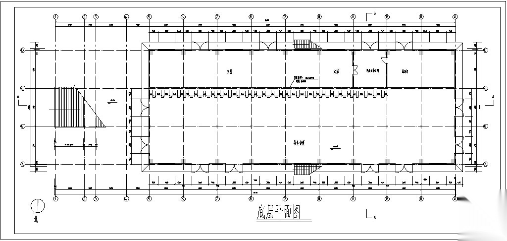 食堂餐饮建筑设计方案初设图CADcad施工图下载【ID:151651122】