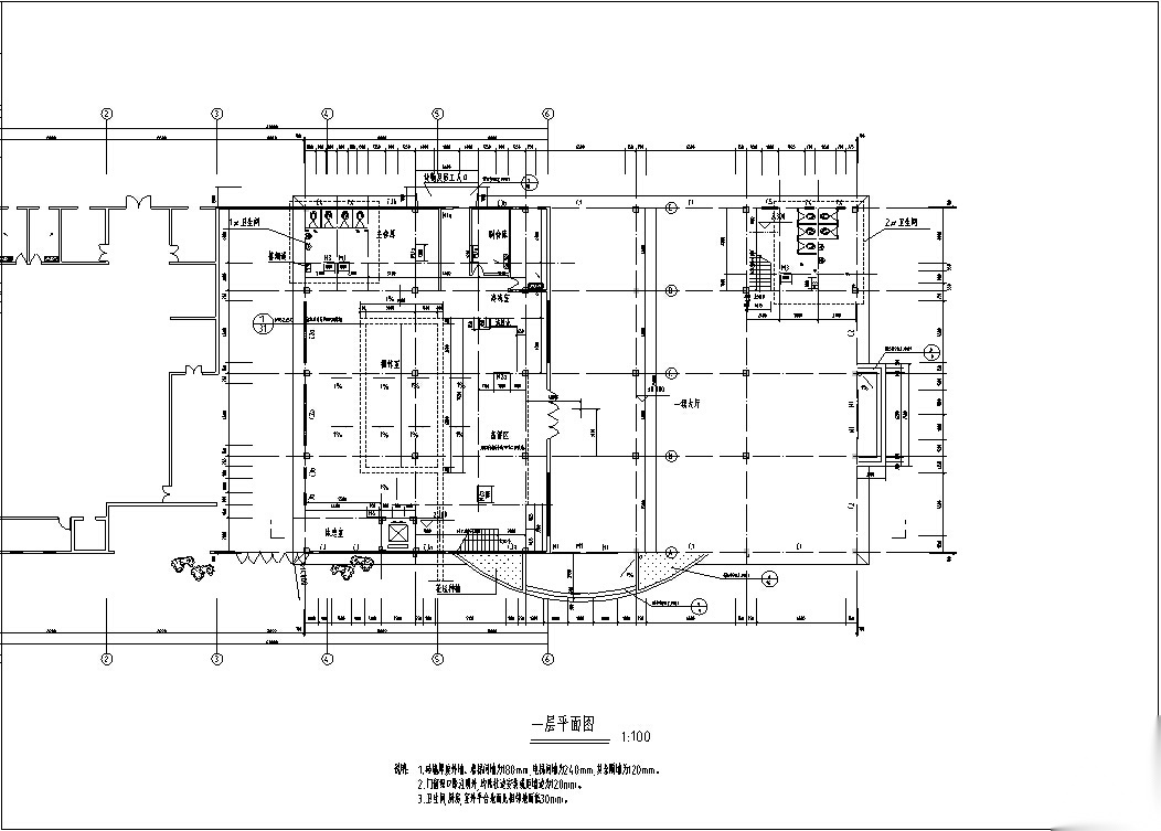 食堂餐饮建筑设计方案初设图CADcad施工图下载【ID:151651122】