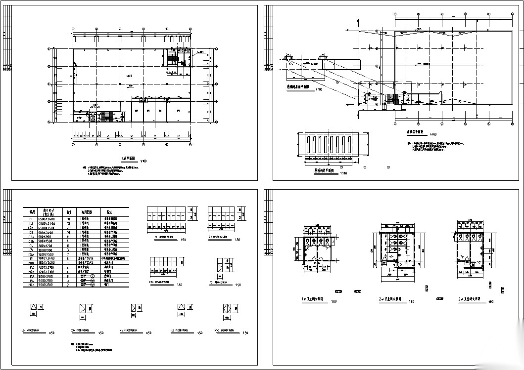 食堂餐饮建筑设计方案初设图CADcad施工图下载【ID:151651122】