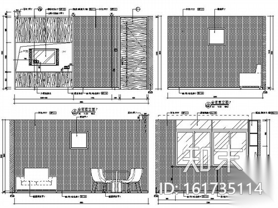 [浙江]某会计事务所办公室室内设计精装修CAD施工图施工图下载【ID:161735114】