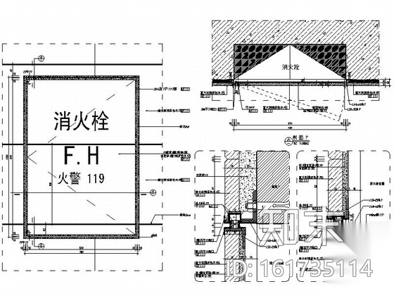 [浙江]某会计事务所办公室室内设计精装修CAD施工图施工图下载【ID:161735114】