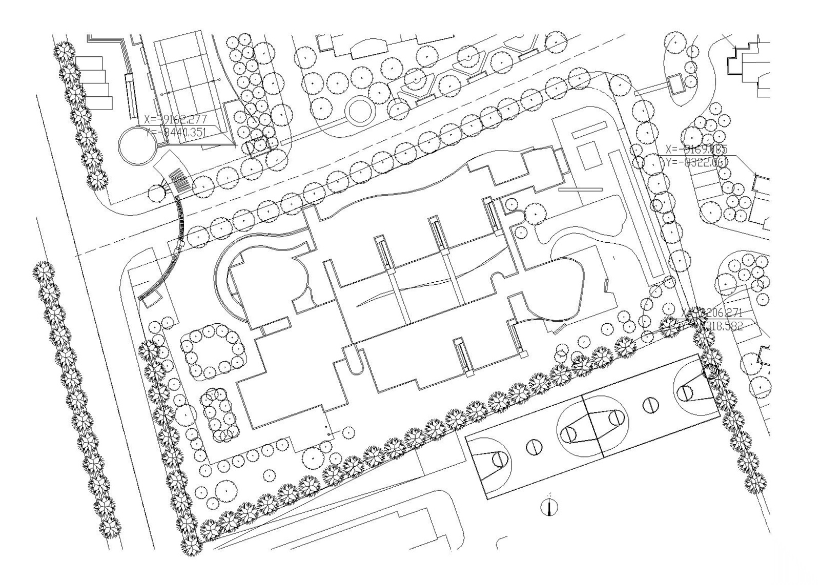 [上海]13班幼儿园建筑施工图（CAD）cad施工图下载【ID:151540112】