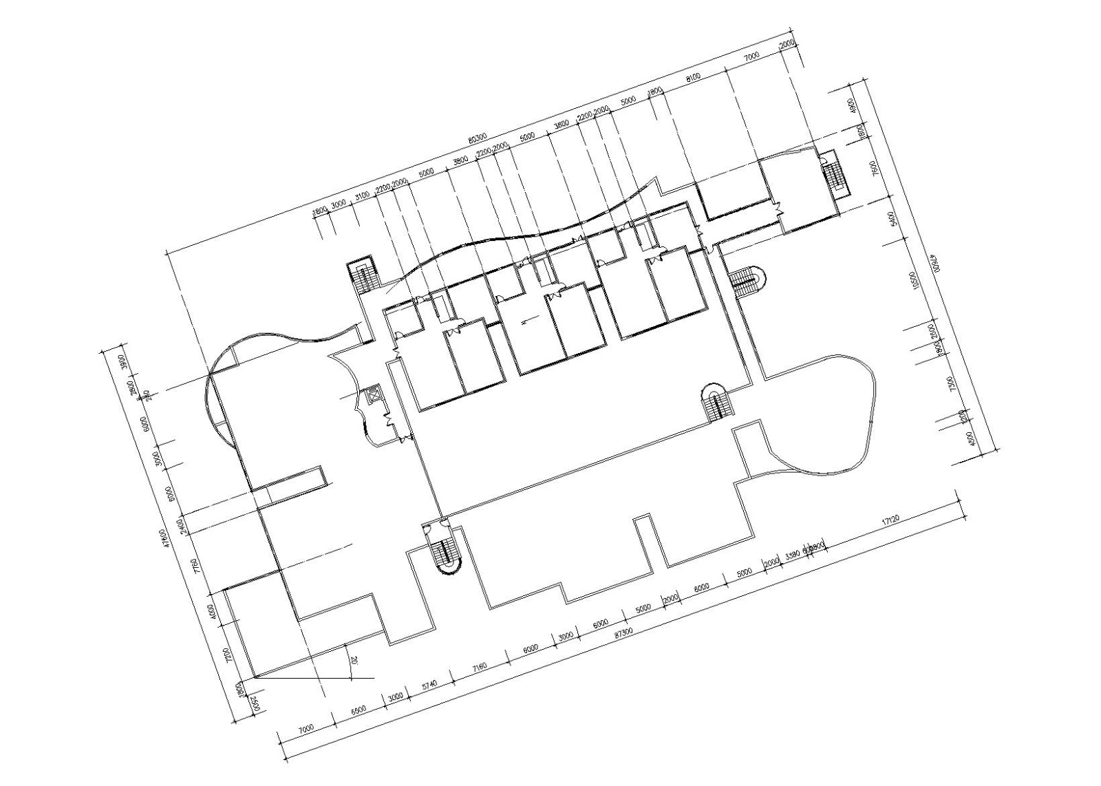 [上海]13班幼儿园建筑施工图（CAD）cad施工图下载【ID:151540112】