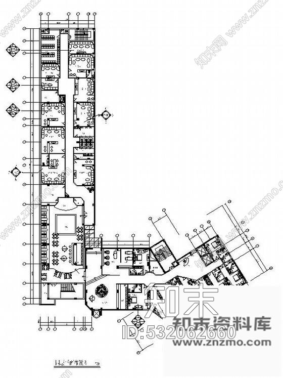 施工图某酒店四层装修图cad施工图下载【ID:532062660】