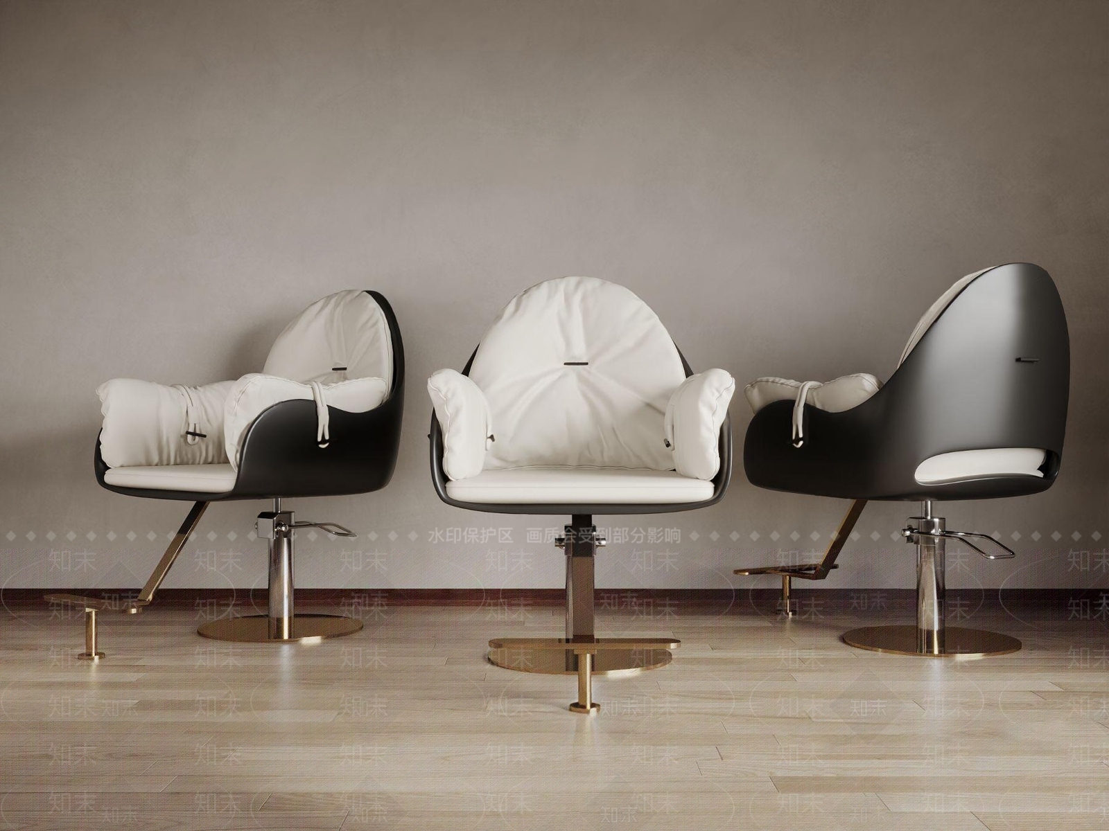 理发椅3D模型下载【ID:1128106976】