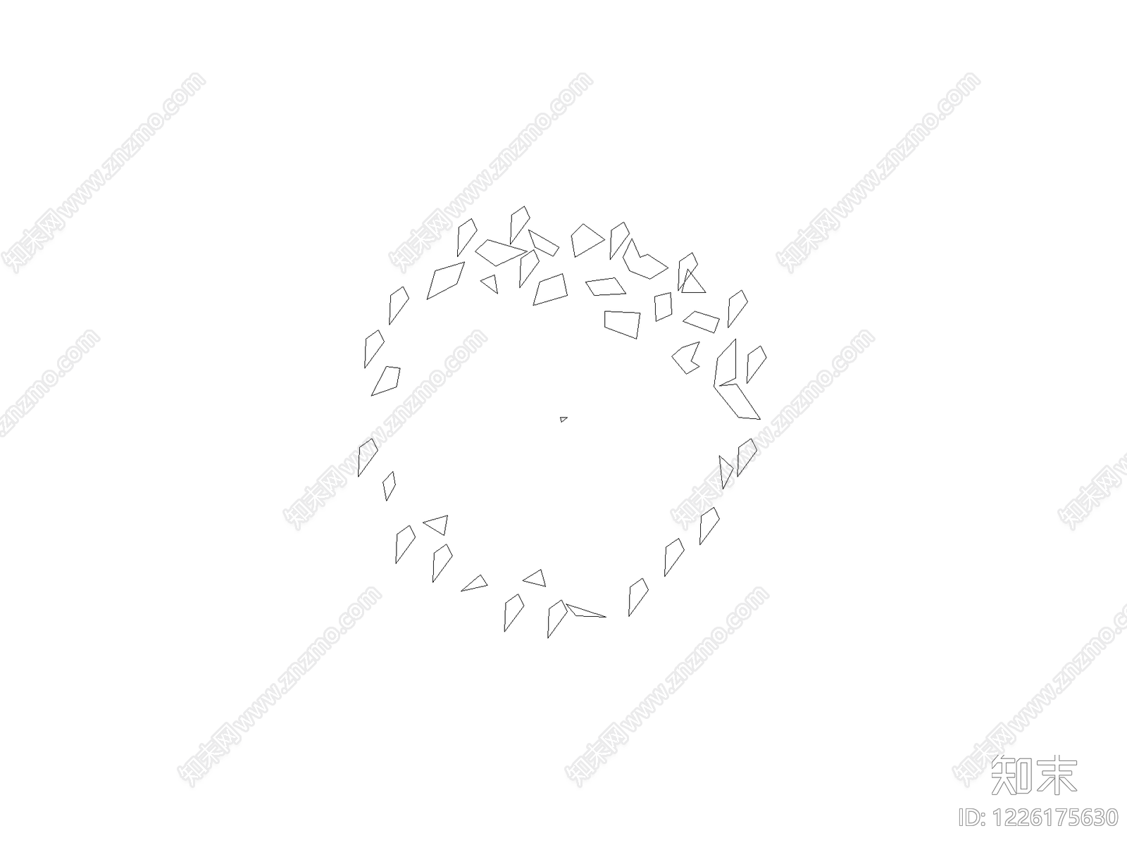 灌木种植CAD图纸