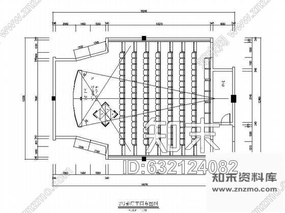 施工图某电影院大号影厅室内装修施工图含效果cad施工图下载【ID:632124082】