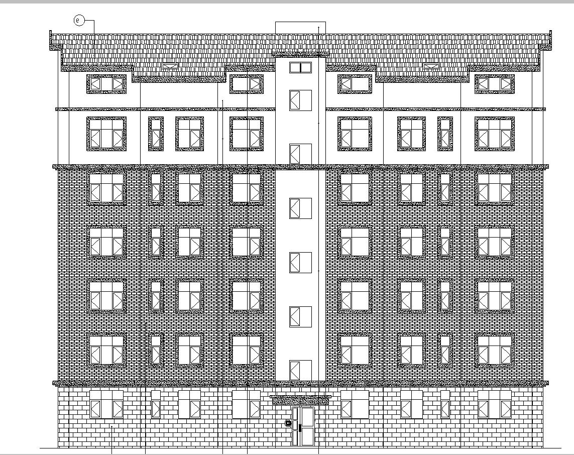 [宁夏]多层住宅建筑施工图（含地下车库及效果图）cad施工图下载【ID:166724151】