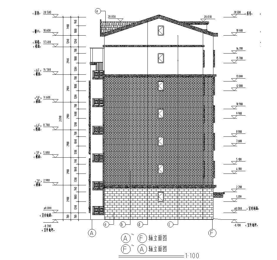 [宁夏]多层住宅建筑施工图（含地下车库及效果图）cad施工图下载【ID:149778138】