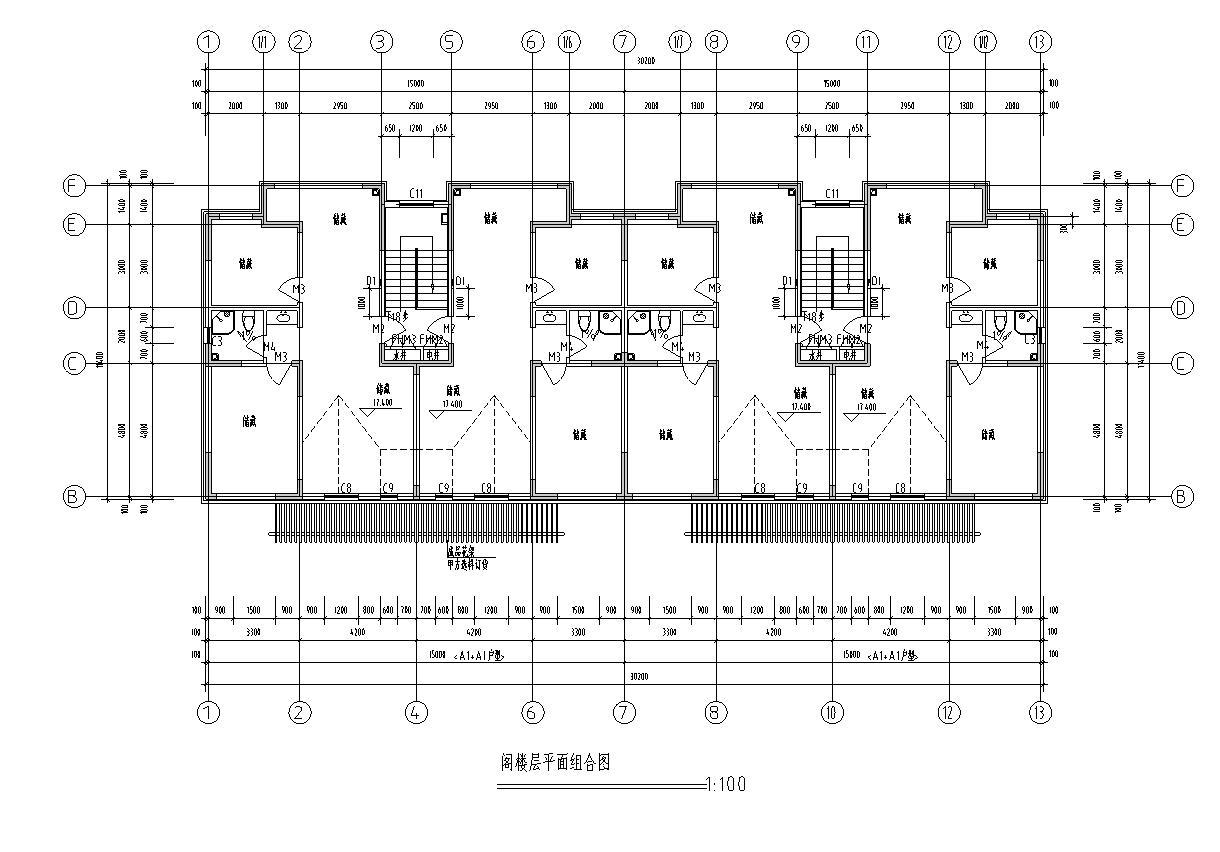 [宁夏]多层住宅建筑施工图（含地下车库及效果图）cad施工图下载【ID:149778138】