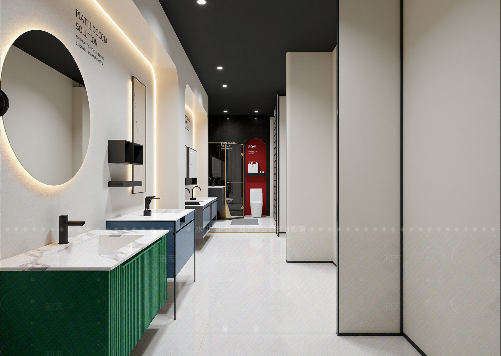 现代卫浴展厅3D模型下载【ID:1214583392】