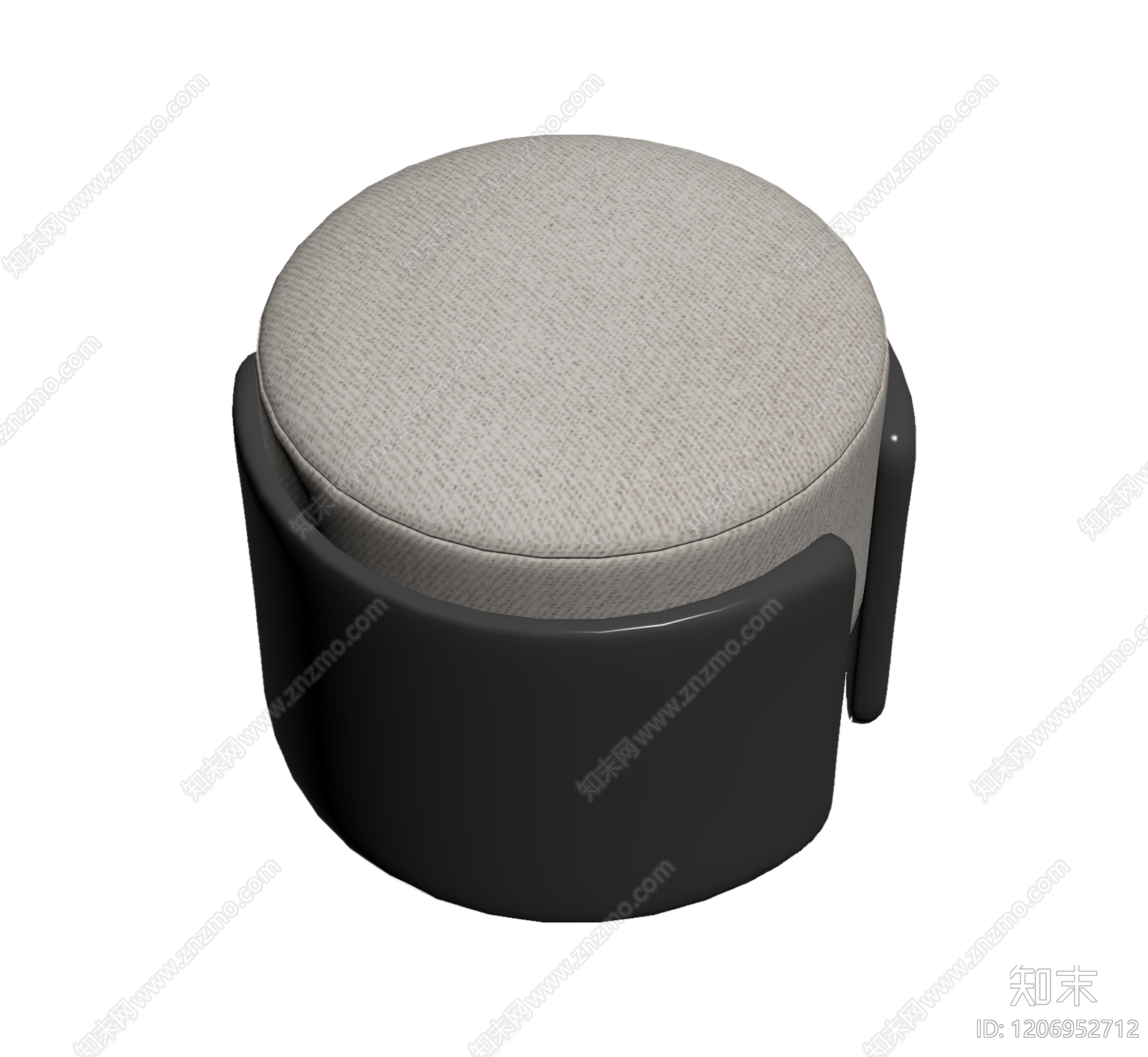 布艺圆凳3D模型下载【ID:1206952712】