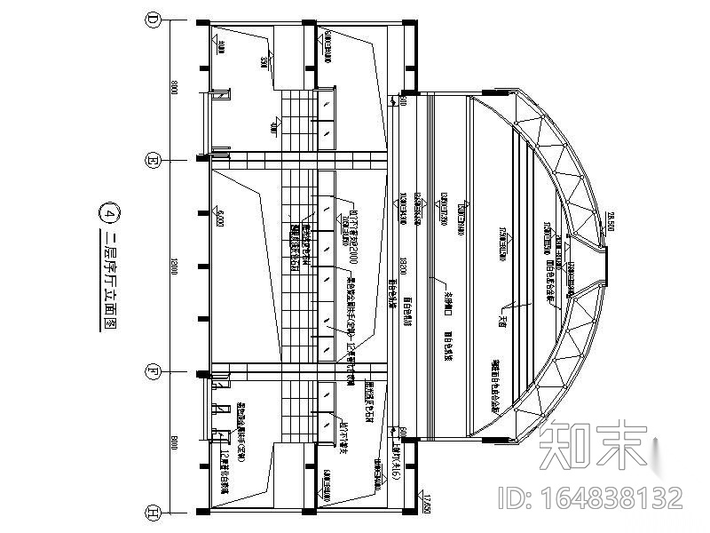 [福建]某博物馆主馆施工图cad施工图下载【ID:164838132】