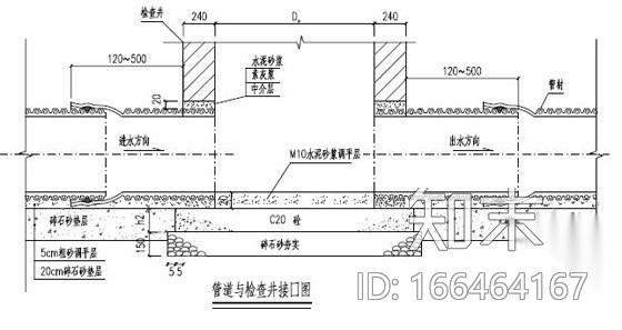 [广东]市政排水管道改造图纸cad施工图下载【ID:166464167】