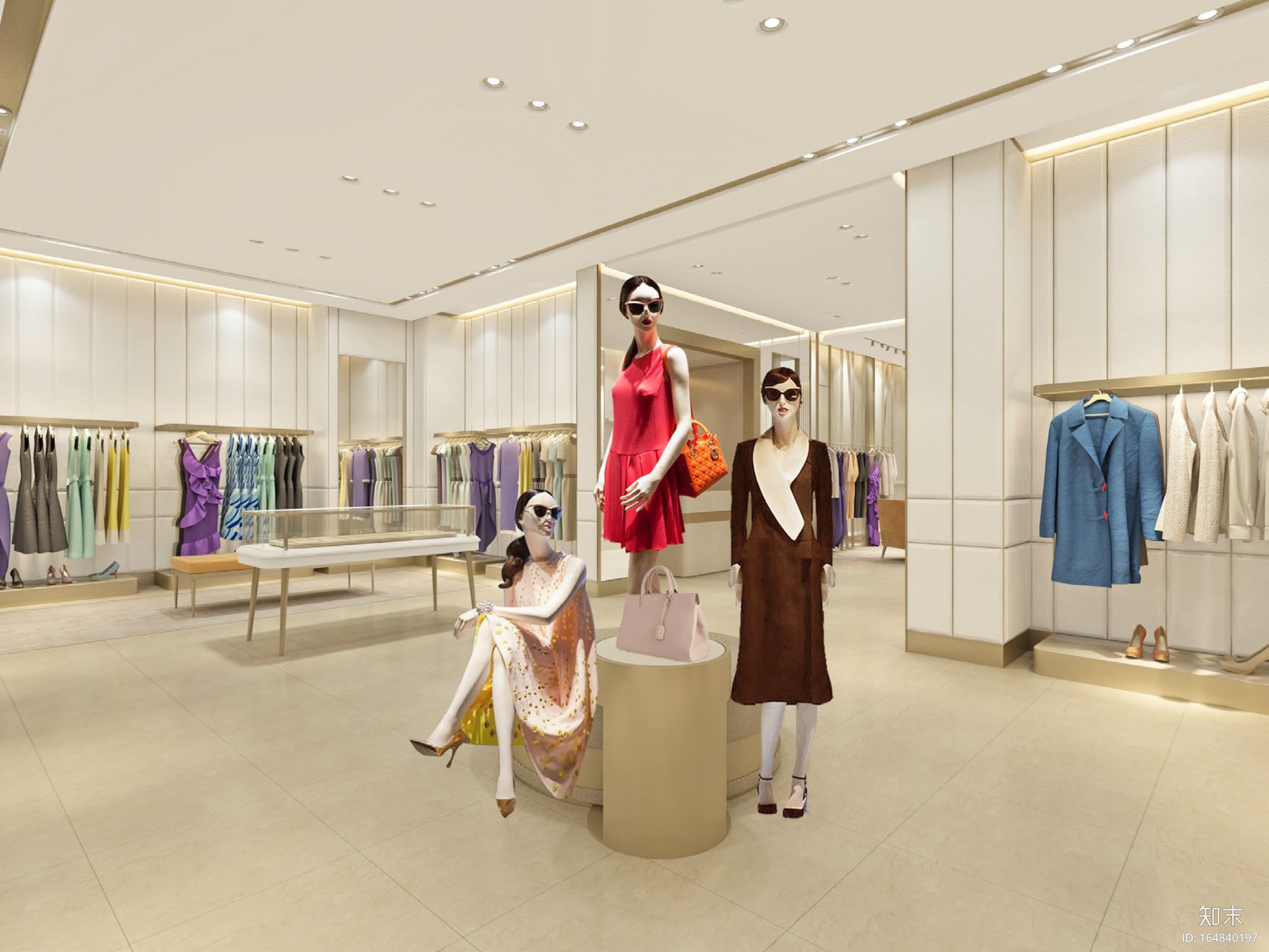 恒隆女装概念店设计施工图cad施工图下载【ID:164840197】