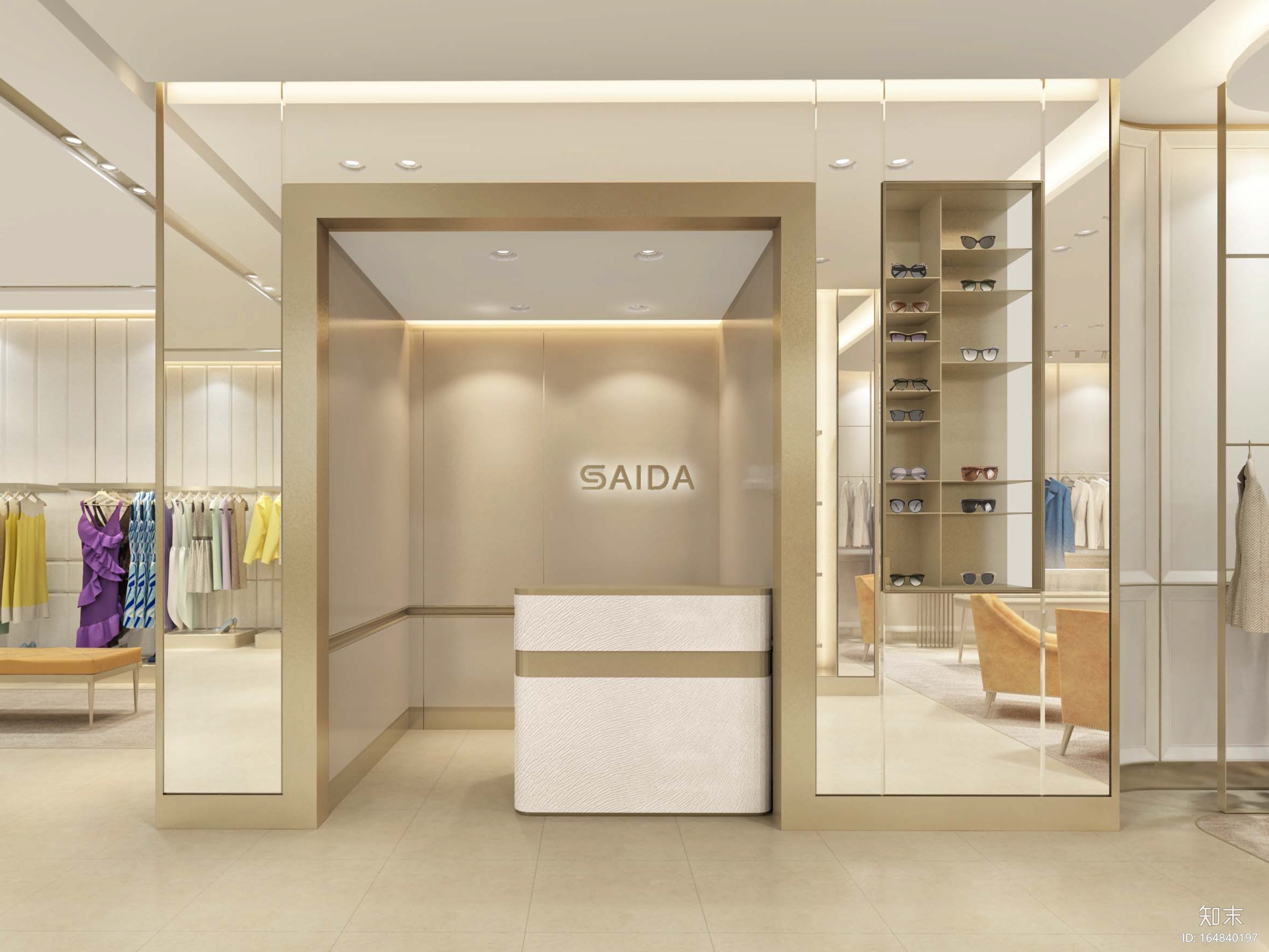 恒隆女装概念店设计施工图cad施工图下载【ID:164840197】
