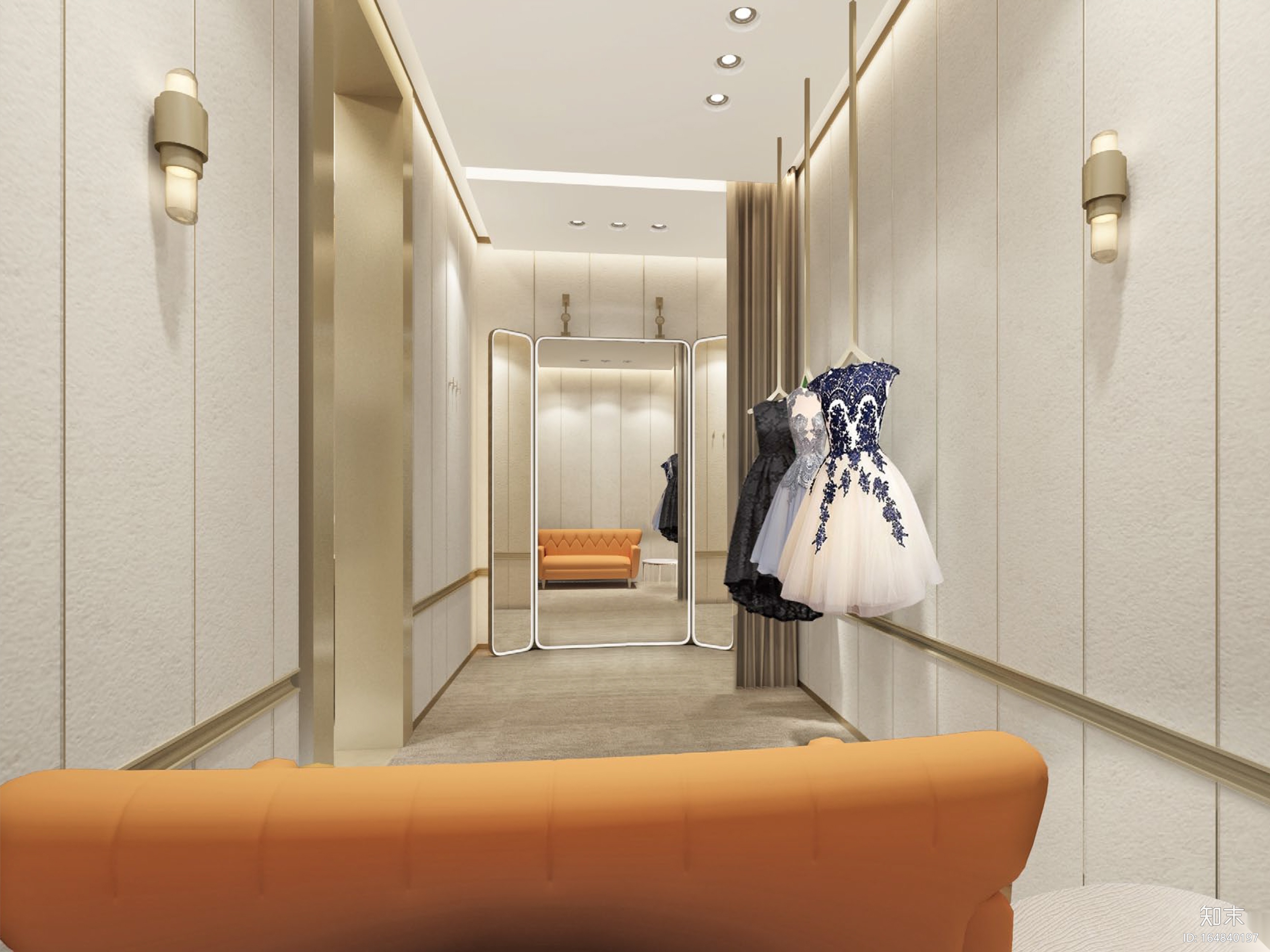 恒隆女装概念店设计施工图cad施工图下载【ID:164840197】