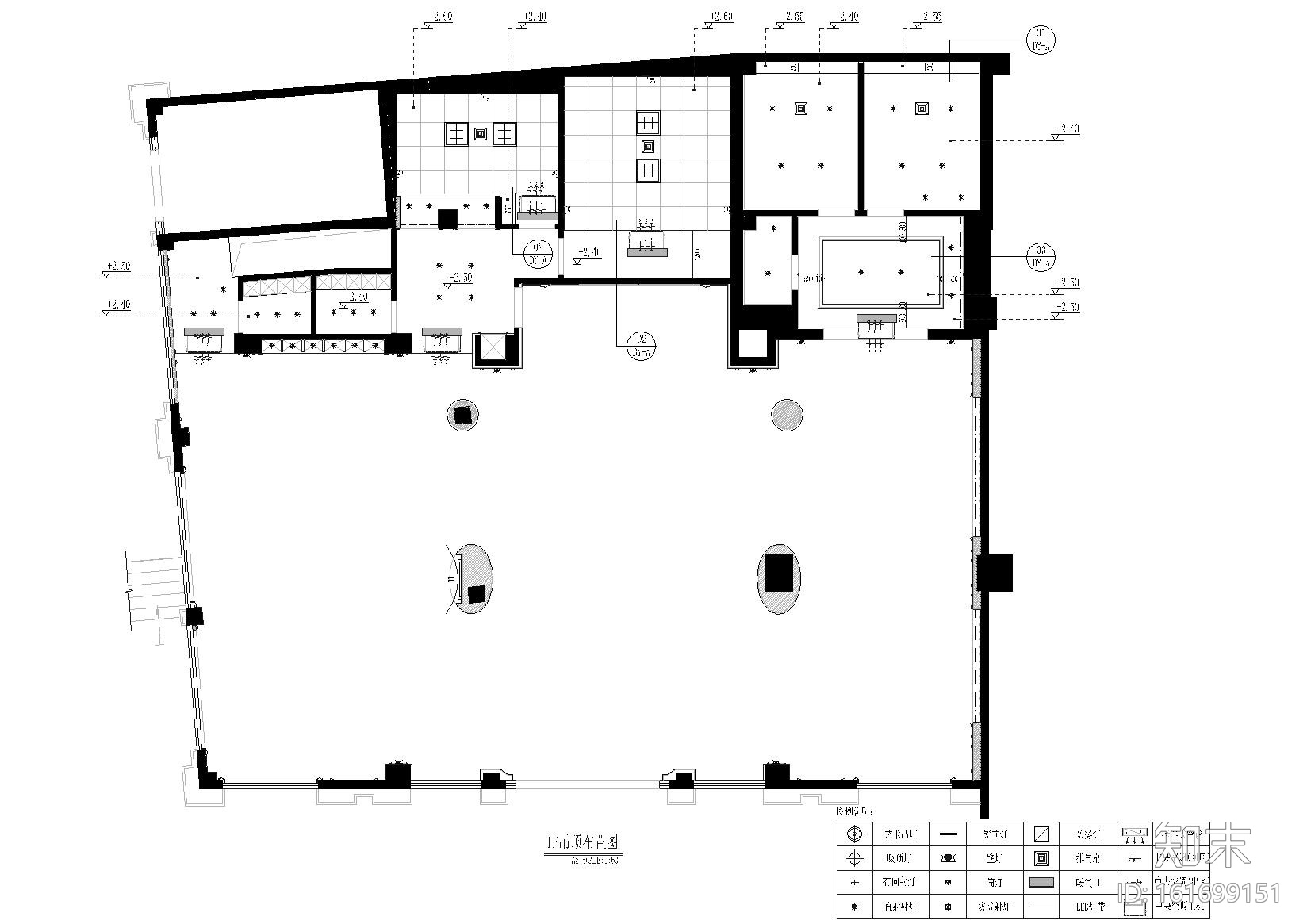 [湖南]株洲兆富售楼部装饰施工图+效果图cad施工图下载【ID:161699151】