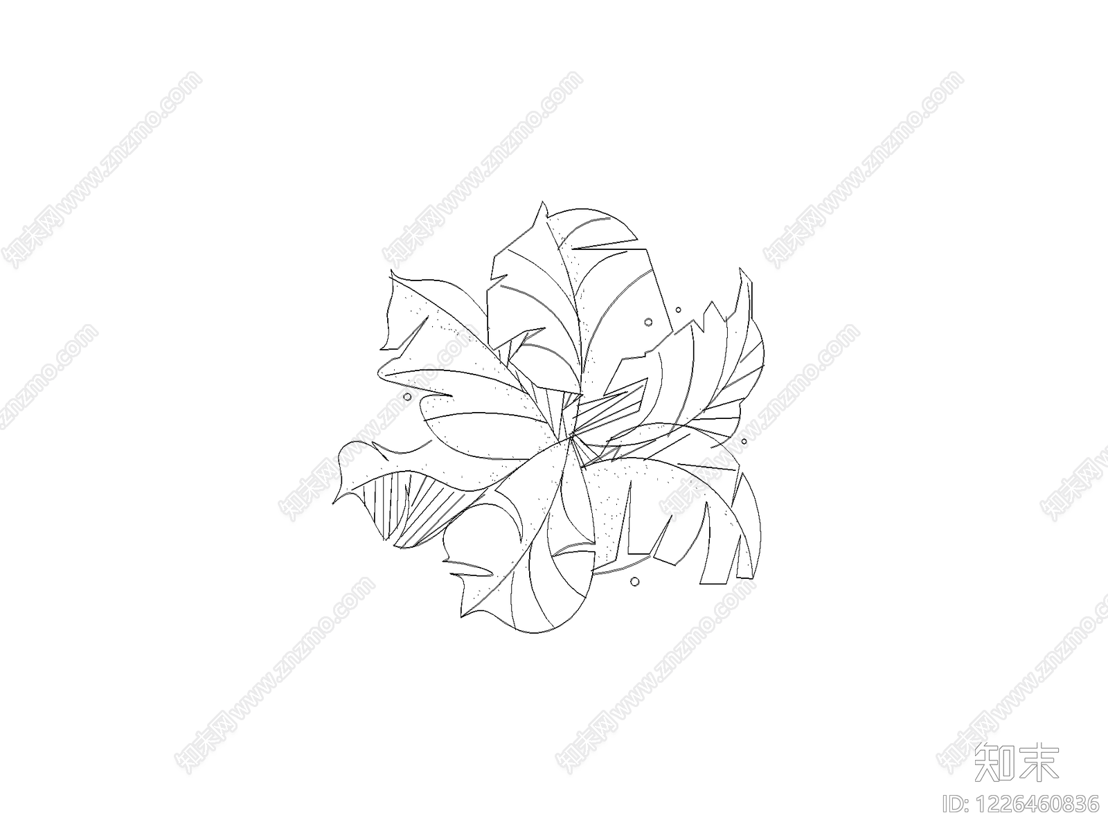 绿植cad施工图下载【ID:1226460836】