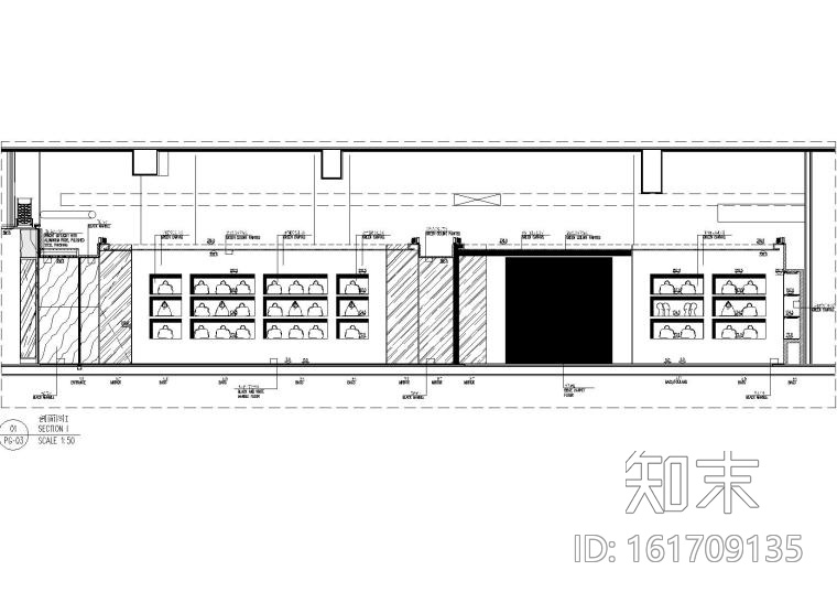 [郑州]万象城PRADA奢侈品专卖店CAD施工图cad施工图下载【ID:161709136】