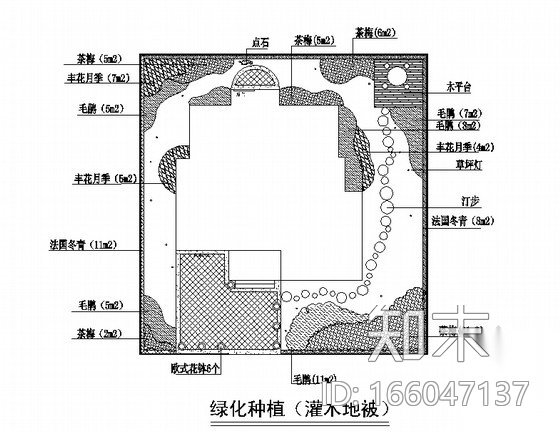 小别墅绿化配置设计方案施工图下载【ID:166047137】