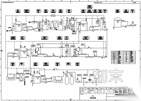 各吨位纯水流程标准图及方案书cad施工图下载【ID:167553134】