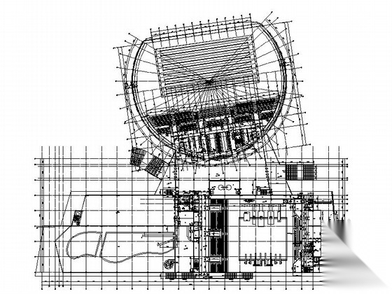 [江苏]连云港某三层游泳馆建筑施工图cad施工图下载【ID:165742144】