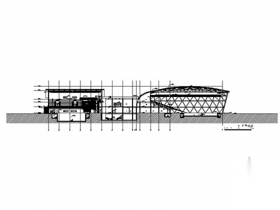 [江苏]连云港某三层游泳馆建筑施工图cad施工图下载【ID:165742144】