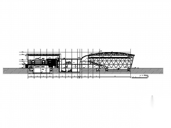[江苏]连云港某三层游泳馆建筑施工图cad施工图下载【ID:165742144】