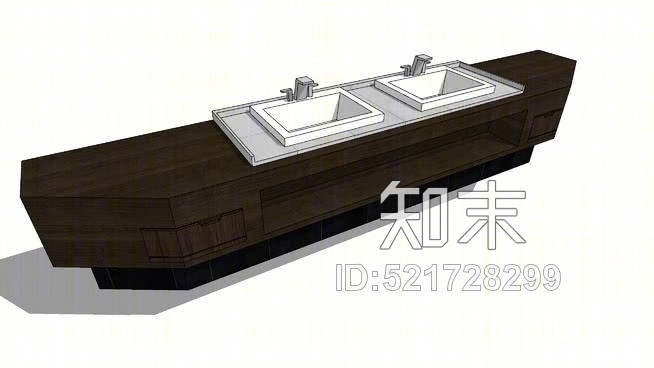 定制浴室计数器SU模型下载【ID:521728299】