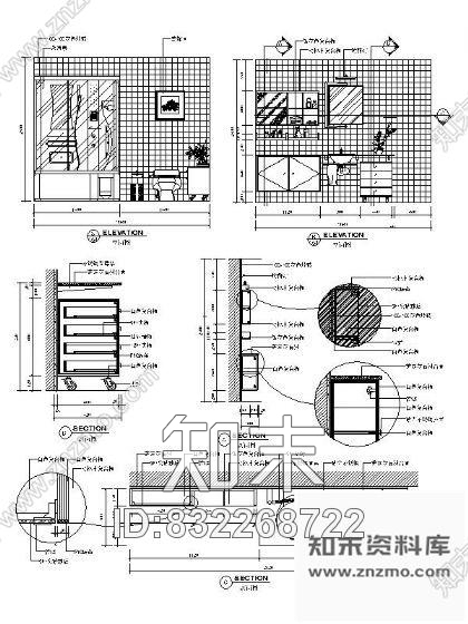 图块/节点卫生间详图cad施工图下载【ID:832268722】