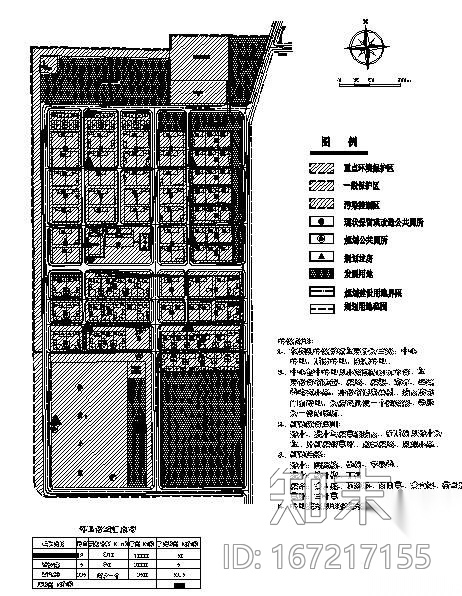 某连队居民点建设规划图cad施工图下载【ID:167217155】