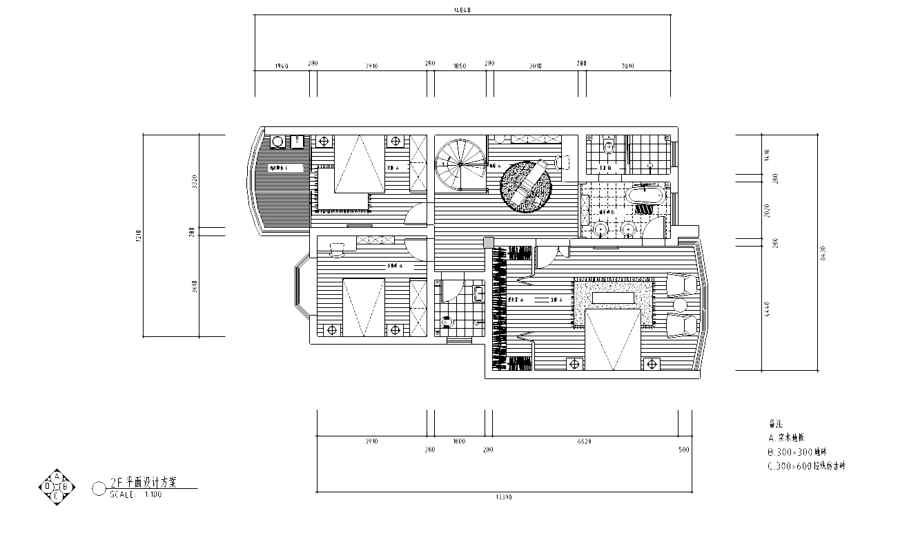 [广东]某设计师创作住宅施工图及实景图cad施工图下载【ID:161763131】