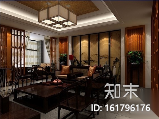 新中式特色会所室内装饰工程施工图（含效果）cad施工图下载【ID:161796176】