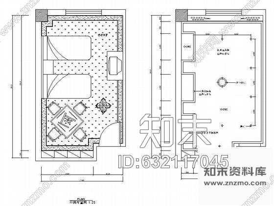 施工图某洗浴中心按摩房设计装修图cad施工图下载【ID:632117045】