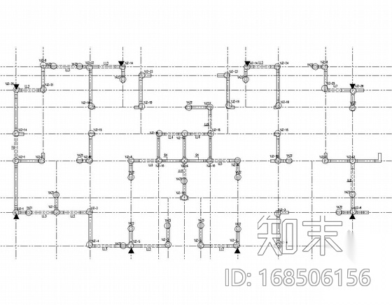 六层混合结构学生公寓施工图（含建施）cad施工图下载【ID:168506156】