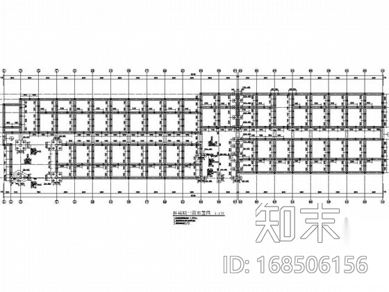 六层混合结构学生公寓施工图（含建施）cad施工图下载【ID:168506156】