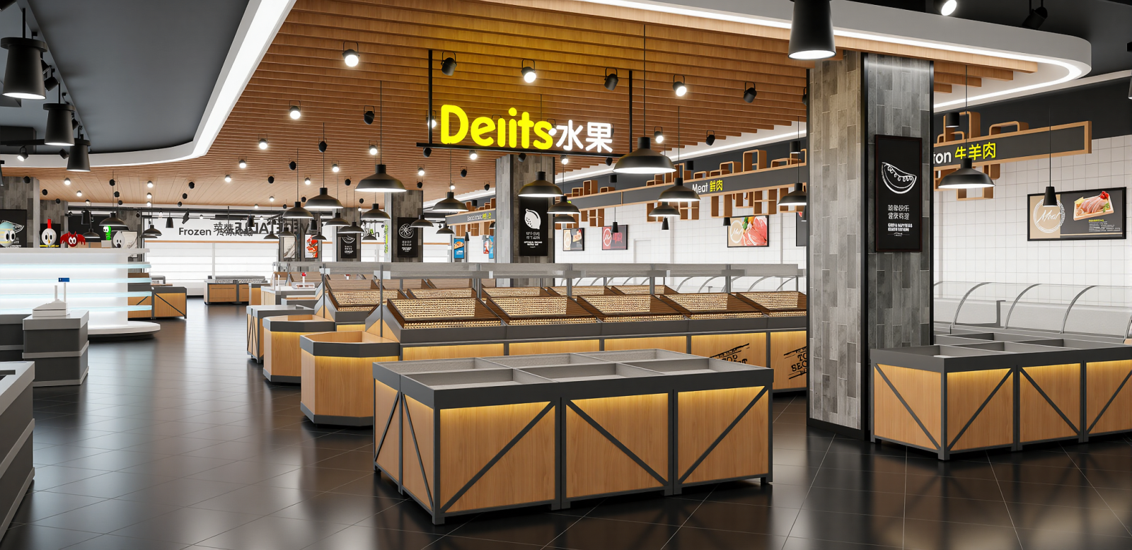 现代水果店SU模型下载【ID:1215207243】