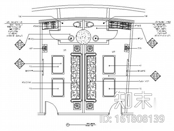 时尚KTV包房室内装修图cad施工图下载【ID:161808139】