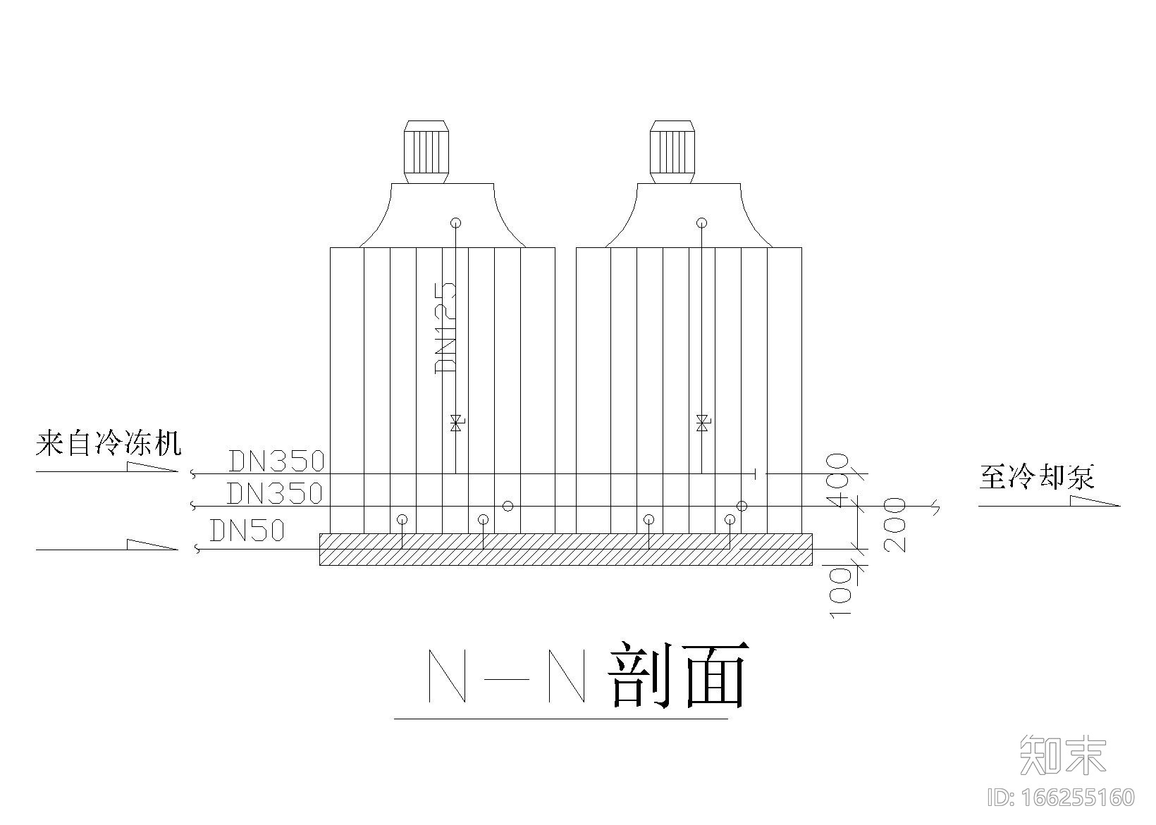 冷却塔平面图布置图施工图下载【ID:166255160】