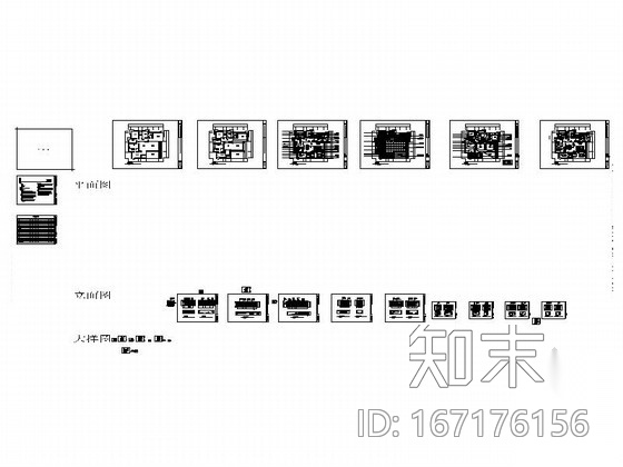 [宁波]电梯花园洋房现代风格四居室装修施工图施工图下载【ID:167176156】