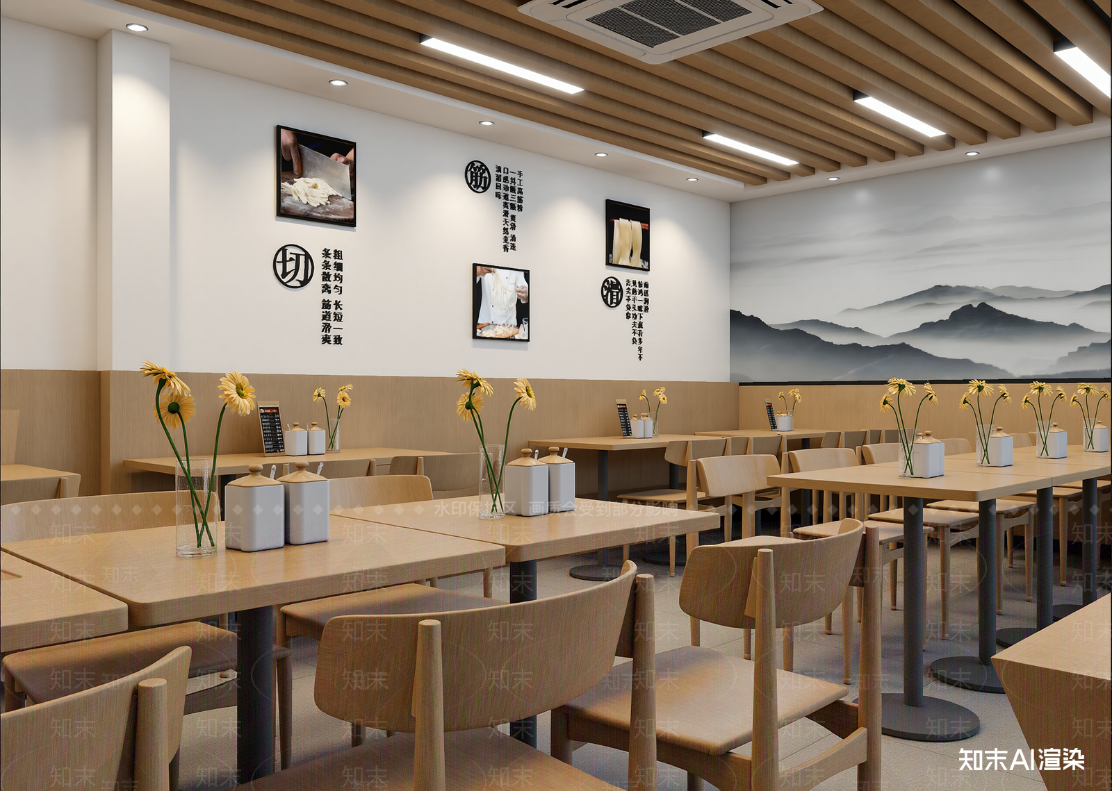新中式中餐厅3D模型下载【ID:1214039648】